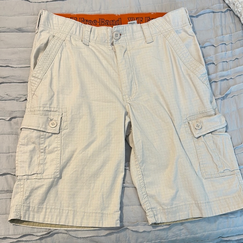 Men's Cream Cargo Shorts